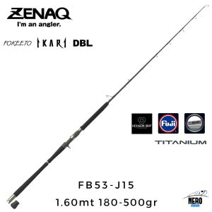 Zenaq Fokeeto DBL FB53-J15 İkari 1.60mt 180-500gr (1P) Tetikli Jigging Kamış