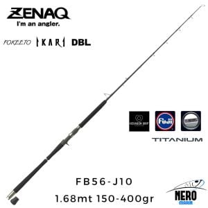 Zenaq Fokeeto DBL FB56-J10 İkari 1.68mt 150-400gr (1P) Tetikli Jigging Kamış