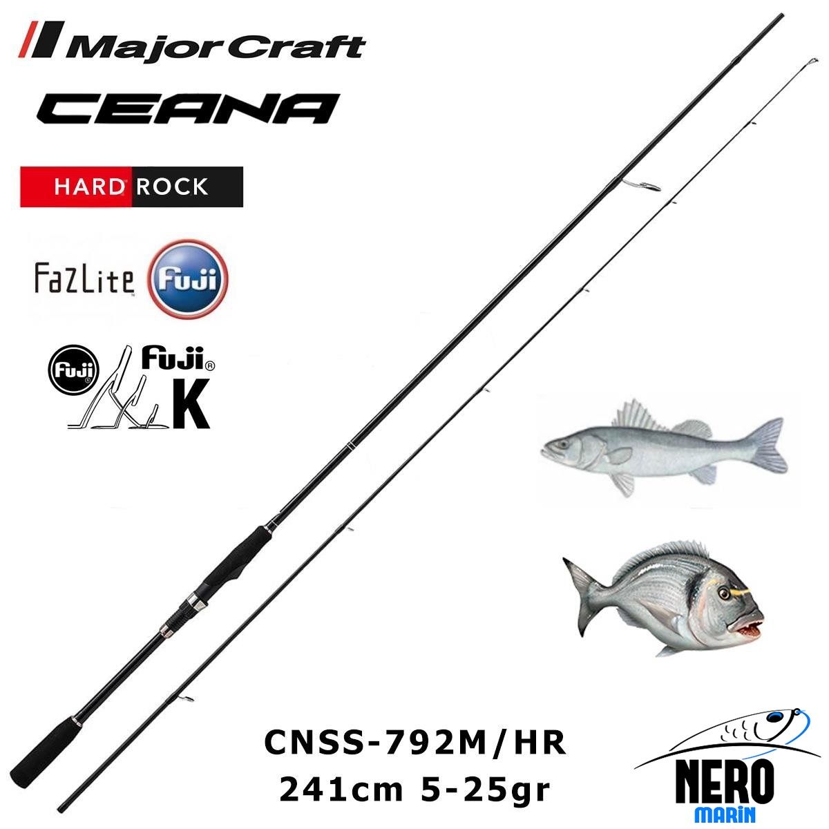 MC Ceana CNSS-792M/HR Hard Rock Spin Kamış 241cm 5-25g