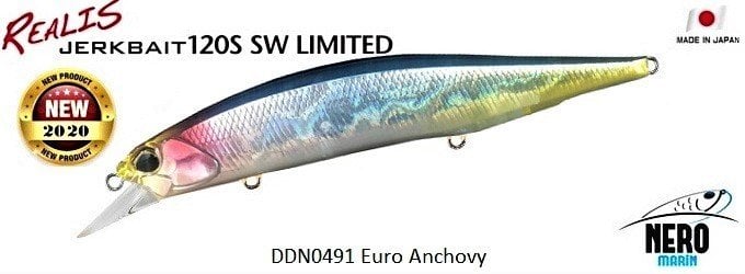Duo Realis Jerkbait 120S SW DDN0491 Euro Anchovy