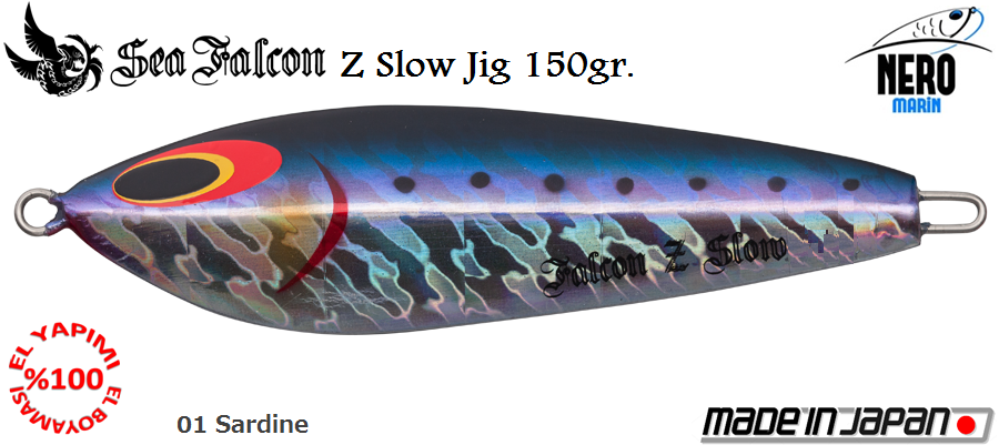 Z Slow Jig 150 Gr.	01	Sardine