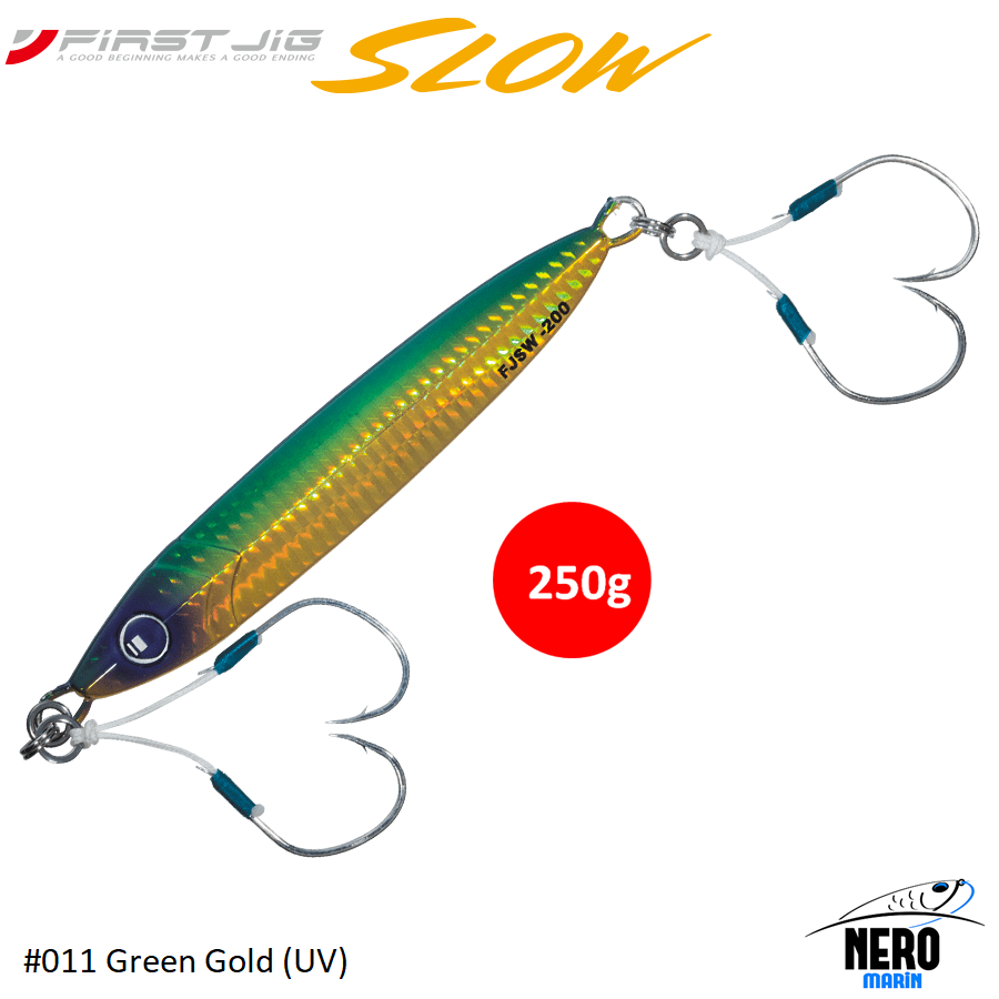 MC First Jig Slow FJSW-250#011 Green Gold (UV)