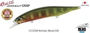 Realis Jerkbait 120SP CCCZ169 Kohoku Weed Gill