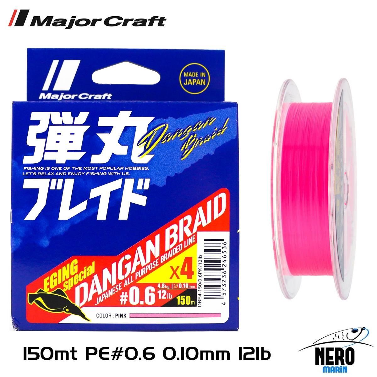 MC Dangan Braid İp Egi Special DBE4 PE 0.6/0.10mm/12Lb/4.8kg/150 metre Pembea