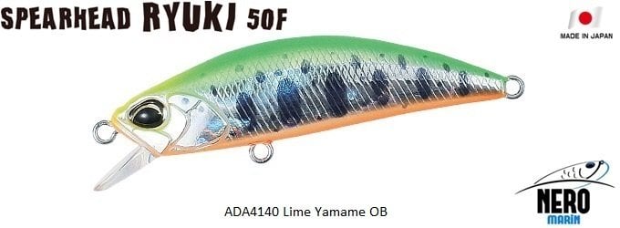 Spearhead Ryuki 50F  ADA4140 / Lime Yamame OB