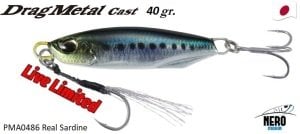 Duo Drag Metal Cast Jig 40Gr. PMA0486 Real Sardine