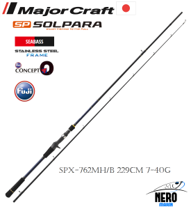 MC Solpara New SPX-762MH-B Baitcasting Spin Kamış 229cm 7-40g