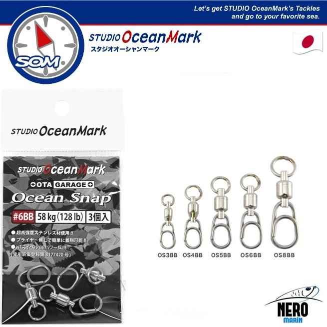 SOM Ocean Snap OS6BB 3 Pcs. 58Kg 128Lb