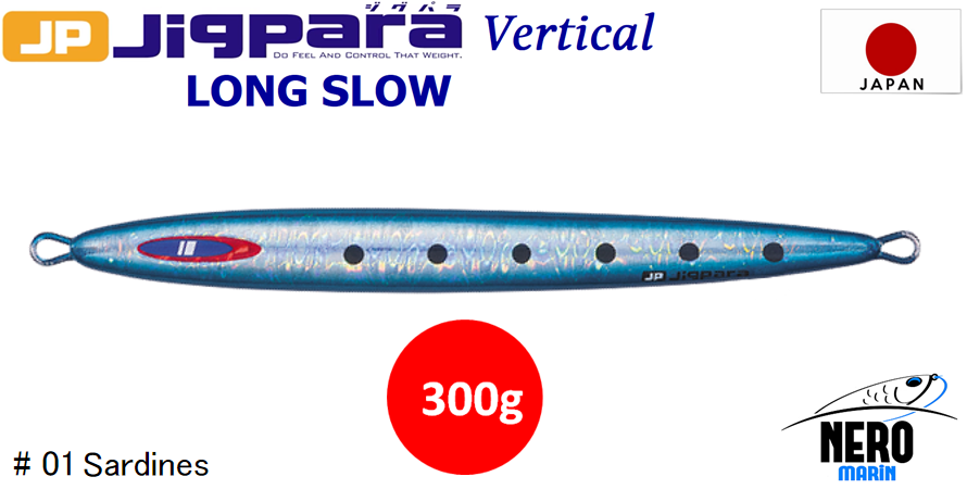 MC Jigpara Vertical Long Slow JPVLS-300gr #01 Sardine
