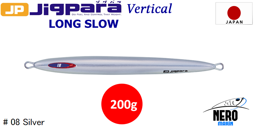 MC Jigpara Vertical Long Slow JPVLS-200gr #08 Silver