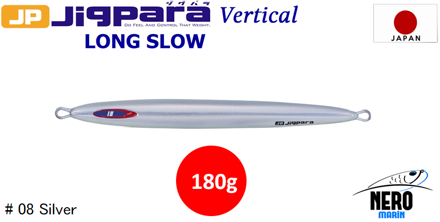 MC Jigpara Vertical Long Slow JPVLS-180gr #08 Silver