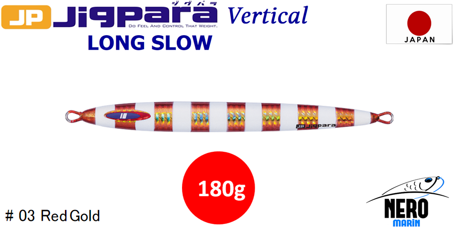 MC Jigpara Vertical Long Slow JPVLS-180gr #03 Red Gold