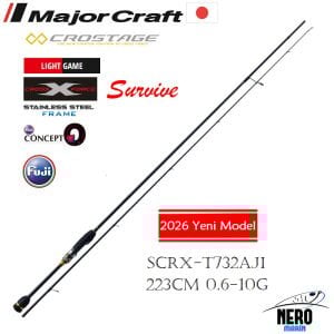 MC Crostage Survive New SCRX-T732AJI LRF Aji Komuş Tub.223cm 0.6-10g