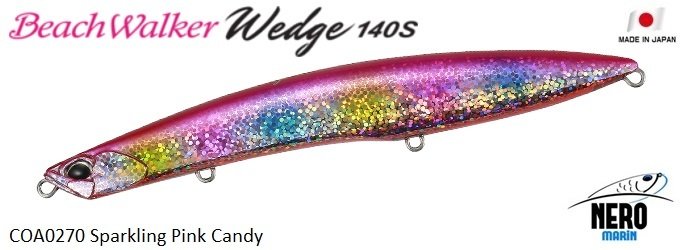 Duo Beach Walker Wedge 140S COA0270 Sparkling Pink Candy