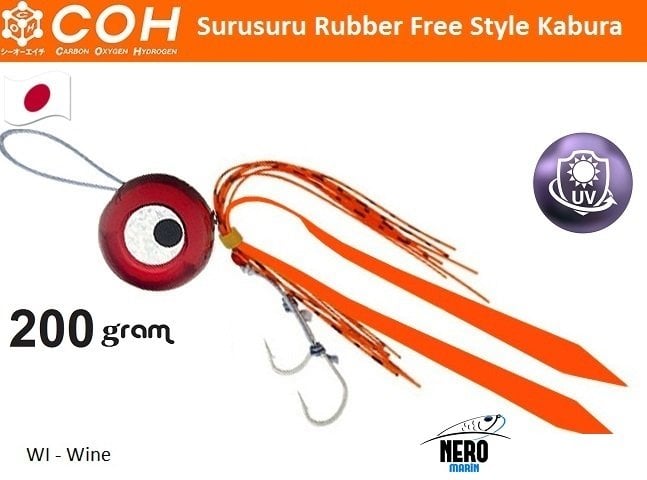 COH Kabura Slider Tai Rubber Jig 200gr. WI