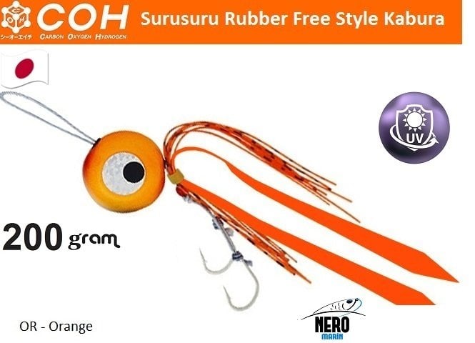 COH Kabura Slider Tai Rubber Jig 200gr. OR