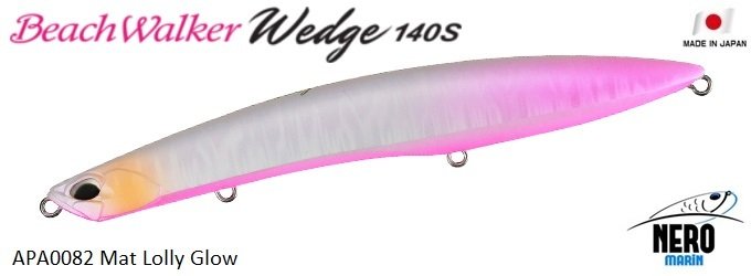 Duo Beach Walker Wedge 140S APA0082 Mat Lolly Glow