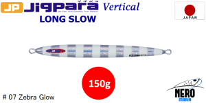MC Jigpara Vertical Long Slow JPVLS-150gr #07 Zebra Glow