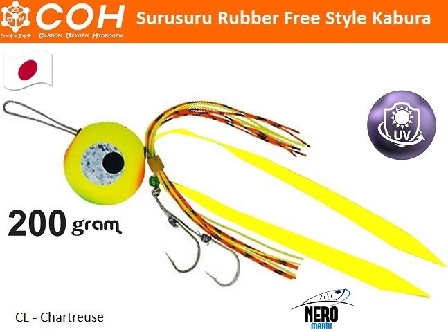 COH Kabura Slider Tai Rubber Jig 200gr. CL