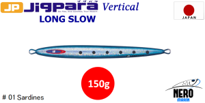 MC Jigpara Vertical Long Slow JPVLS-150gr #01 Sardine
