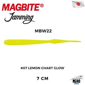 Magbite Jamming 7cm #07 Lemon Chart Glow Kokulu Silikon Yem (7 Adet)