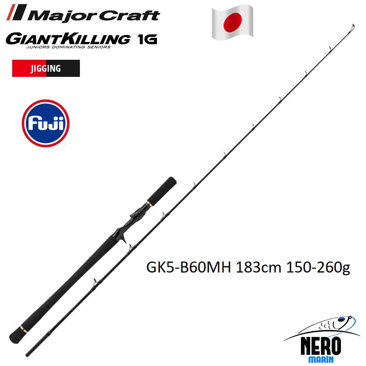 MC Giant Killing New GK1-B60MH Jigging Kamış 183cm 150-260g