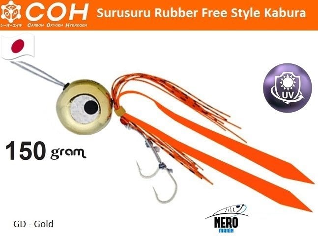 COH Kabura Slider Tai Rubber Jig 150gr. GD