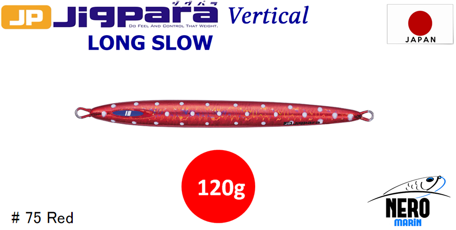 MC Jigpara Vertical Long Slow JPVLS-120gr #75 Red