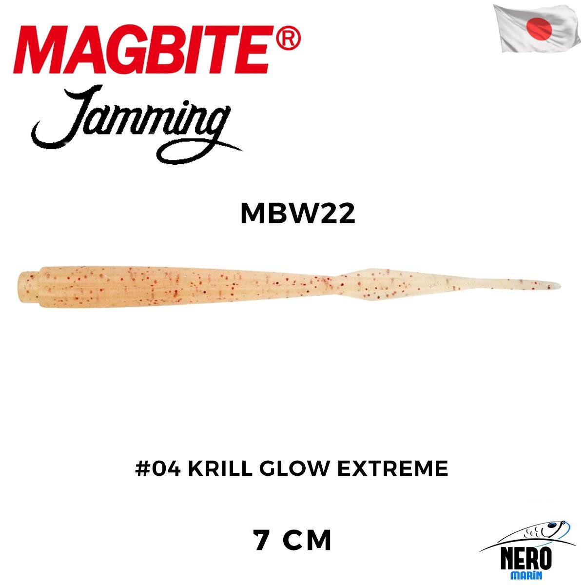 Magbite Jamming 7cm #04 Krill Glow Extreme Kokulu Silikon Yem (7 Adet)