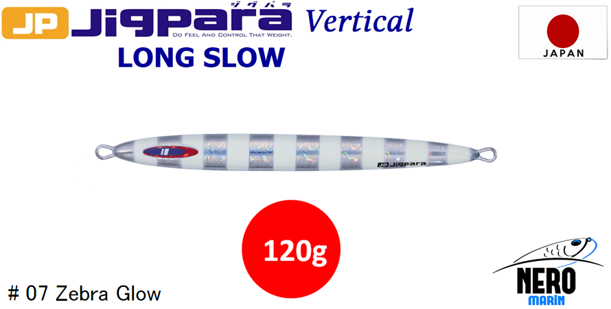 MC Jigpara Vertical Long Slow JPVLS-120gr #07 Zebra Glow