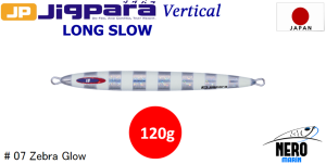 MC Jigpara Vertical Long Slow JPVLS-120gr #07 Zebra Glow