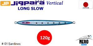 MC Jigpara Vertical Long Slow JPVLS-120gr #01 Sardine