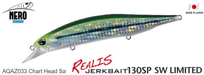 Duo Realis Jerkbait 130SP SW AQAZ033 Chart Head Sayori