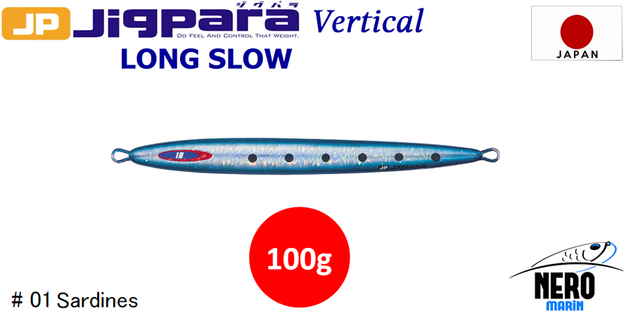 MC Jigpara Vertical Long Slow JPVLS-100gr #01 Sardine