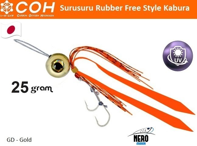 COH Kabura Slider Tai Rubber Jig 25gr. GD