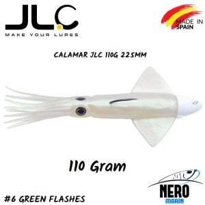 JLC Calamar Silikon Kalamar 110gr. #6 Green Flashes