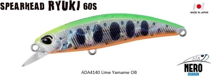 Spearhead Ryuki 60S ADA4140 / Lime Yamame OB