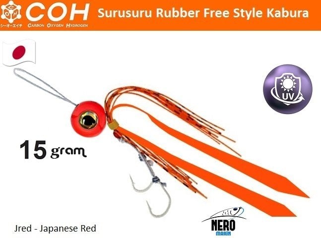 COH Kabura Slider Tai Rubber Jig 15gr. Jred