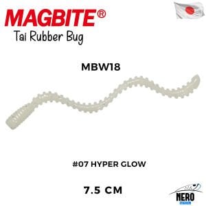 Magbite Tai Rubber Bug 7.5cm #07 Hyper Glow Kokulu Silikon Kurt (5 Adet)
