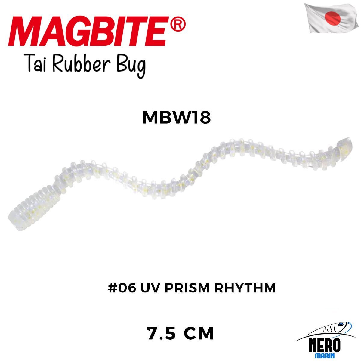 Magbite Tai Rubber Bug 7.5cm #06 UV Prism Rhythm Silikon Kurt (5 Adet)