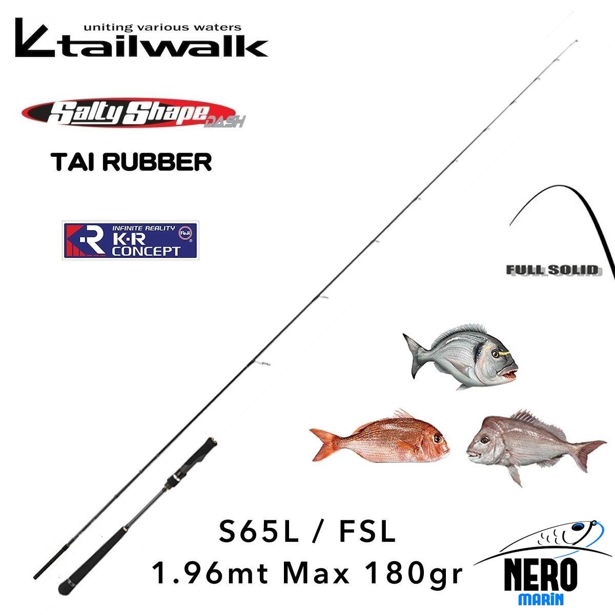 Tailwalk SSD Tai Rubber Full Solid Spiral S65L/FSL 1.96mt. / Max. 180gr.