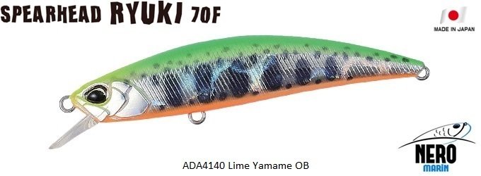 Spearhead Ryuki 70F ADA4140 / Lime Yamame OB