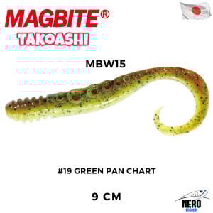 Magbite Slikon Ahtapot Bacağı 9cm #19 Green Pan Chart (4 Adet)