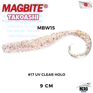 Magbite Slikon Ahtapot Bacağı 9cm #17 UV Clear Holo (4 Adet)