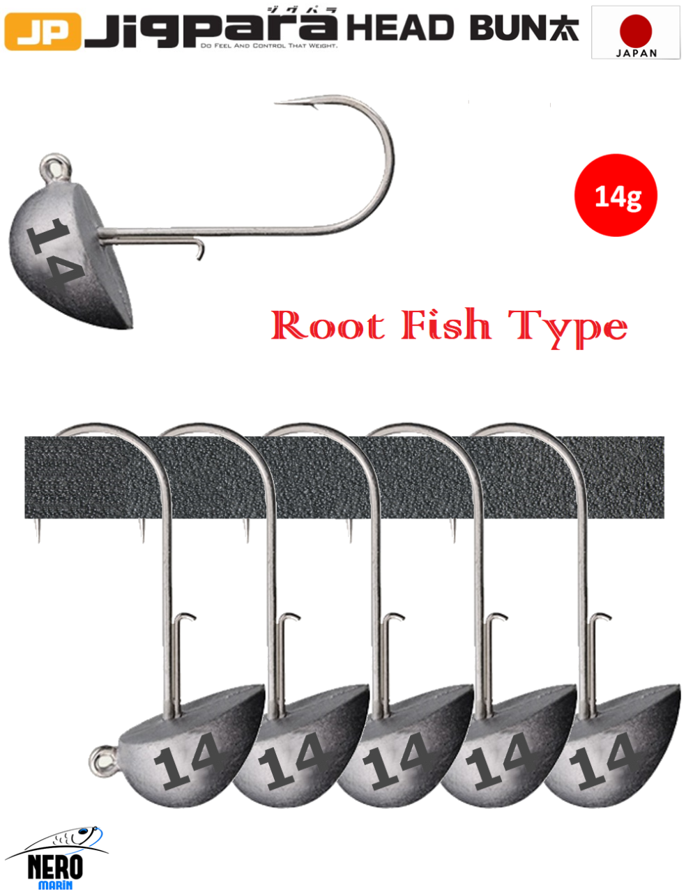 MC Jigpara Head Bun JPBU-Root Fish Type 14gr