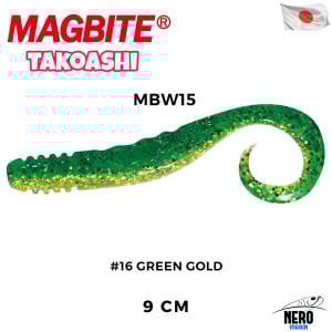 Magbite Slikon Ahtapot Bacağı 9cm #16 Green Gold (4 Adet)