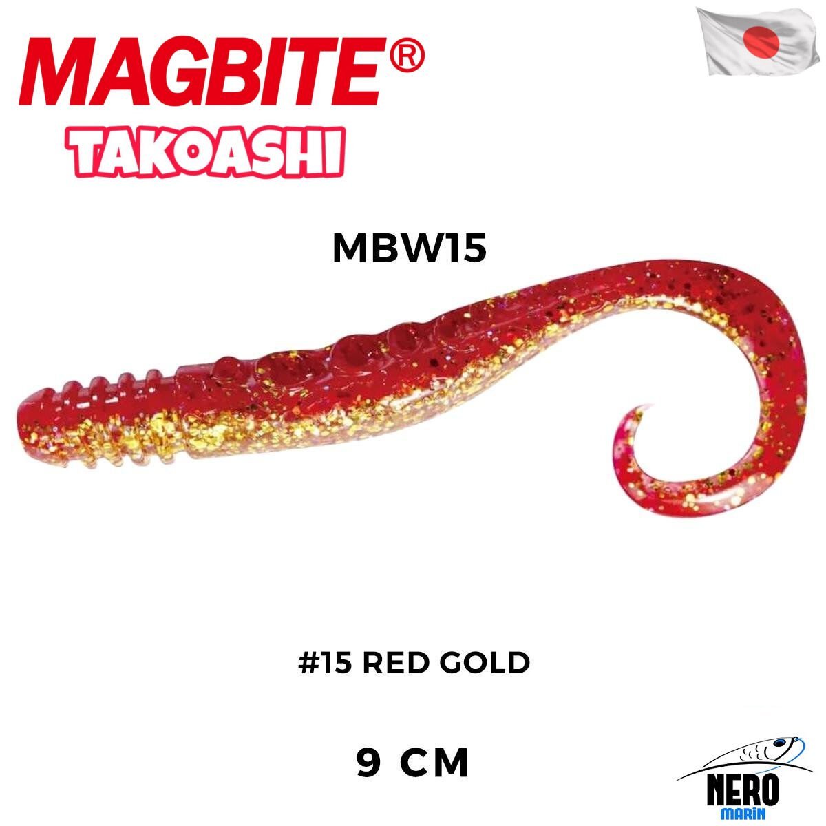 Magbite Slikon Ahtapot Bacağı 9cm #15 Red Gold (4 Adet)