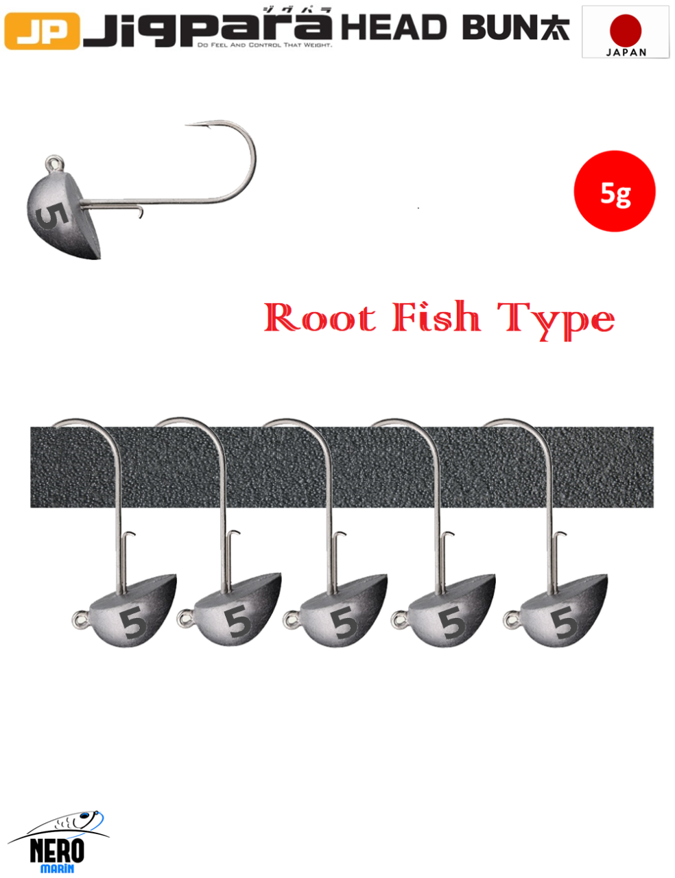 MC Jigpara Head Bun JPBU-Root Fish Type 5gr