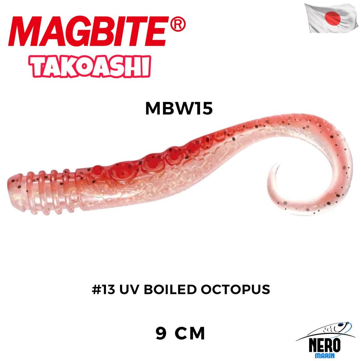 Magbite Slikon Ahtapot Bacağı 9cm #13 UV Boiled Octopus (4 Adet)