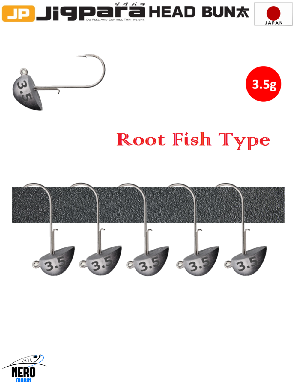MC Jigpara Head Bun JPBU-Root Fish Type 3.5gr
